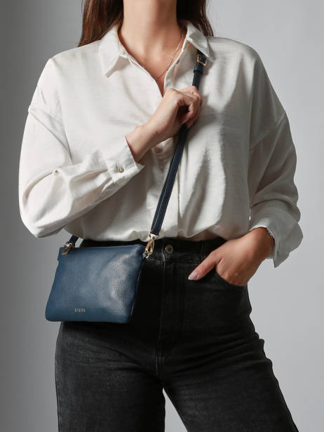 Cross Body Tas Tradition Cuir Etrier Blauw tradition ETRA0141 ander zicht 1