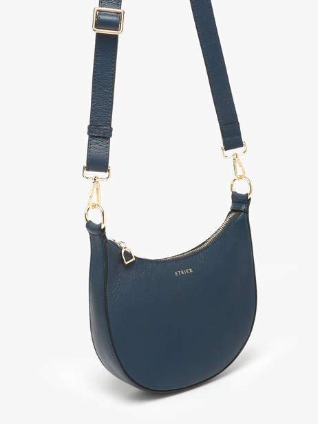 Cross Body Tas S Tradition Leder Etrier Blauw tradition ETRA102S ander zicht 2