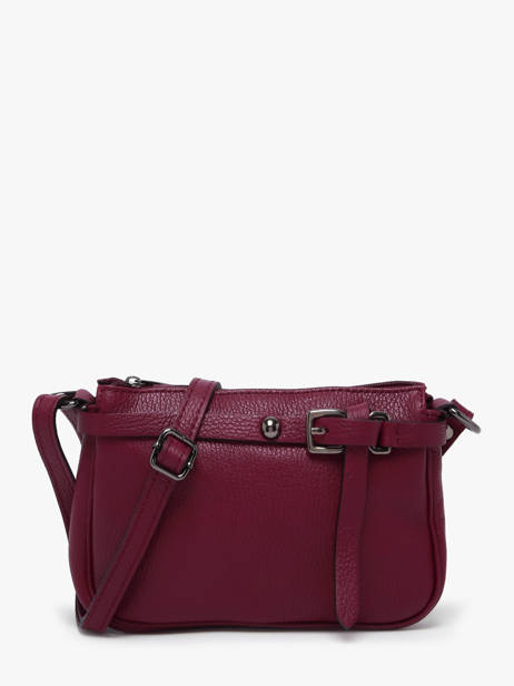 Cross Body Tas Caviar Leder Milano Rood caviar G1421N