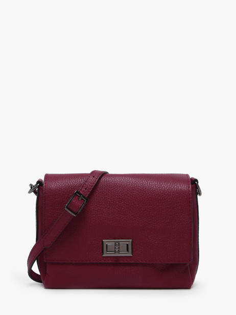 Cross Body Tas Caviar Leder Milano Rood caviar CA24061