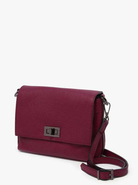 Cross Body Tas Caviar Leder Milano Rood caviar CA24061 ander zicht 1
