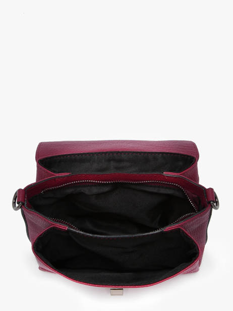 Cross Body Tas Caviar Leder Milano Rood caviar CA24061 ander zicht 2