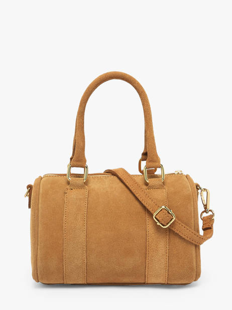 Handtassen Velvet Leder Milano Bruin velvet VE25066 ander zicht 4