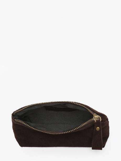 Etui Leder Milano Bruin velvet VE22114 ander zicht 1