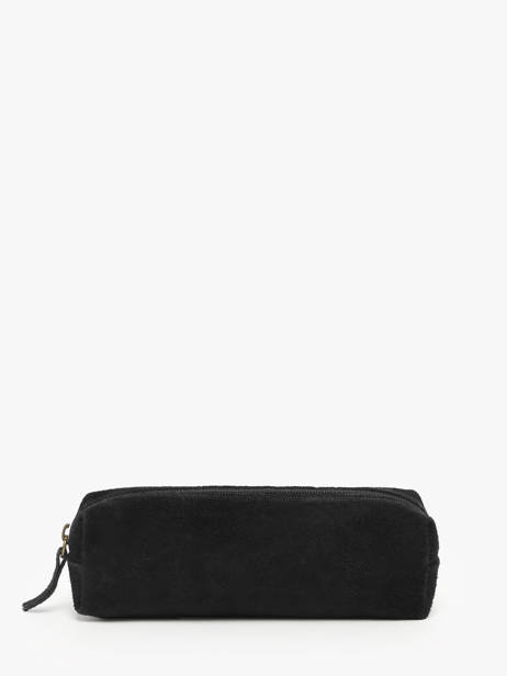 Etui Leder Milano Zwart velvet VE22116