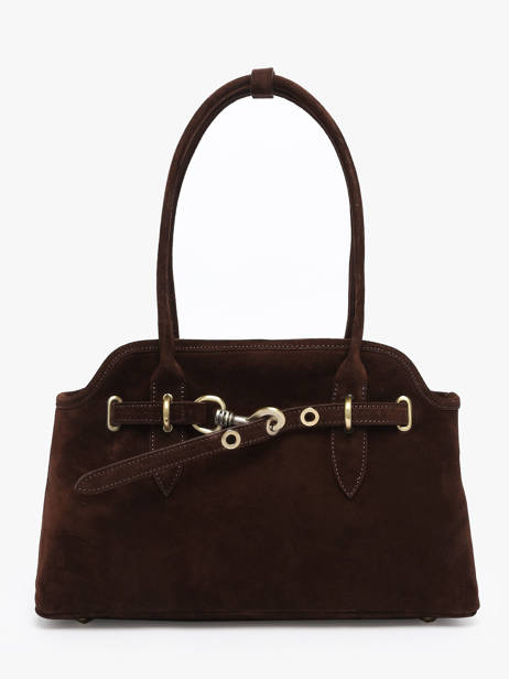 Schoudertas Velvet Leder Milano Bruin velvet VE260610