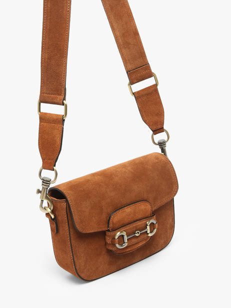 Sac Bandoulière Velvet Cuir Milano Marron velvet VE260611 vue secondaire 2