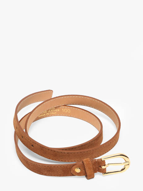 Ceinture Réglable Cuir Milano Marron velvet VE25068 vue secondaire 2