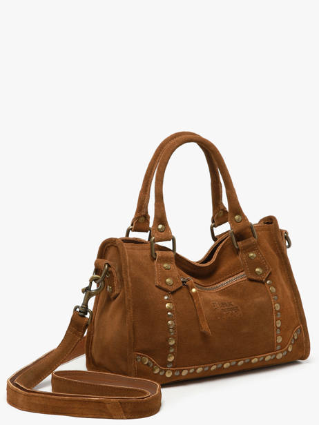 Cross Body Tas Houston Leder Basilic pepper Bruin houston BHOU72 ander zicht 2