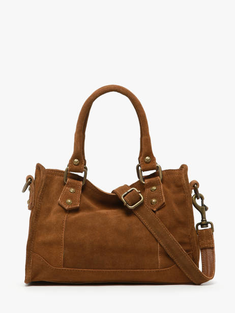 Cross Body Tas Houston Leder Basilic pepper Bruin houston BHOU72 ander zicht 4