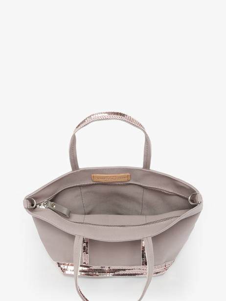 Petit Cabas Zippé Paillettes Vanessa bruno Gris cabas 1V40435 vue secondaire 3