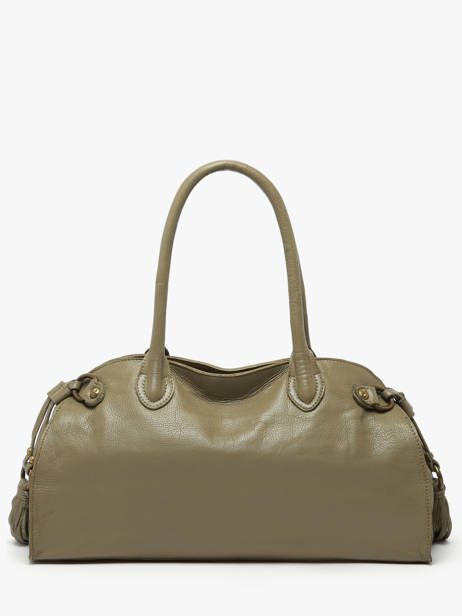 Schoudertas Cow Leder Basilic pepper Groen cow BCOW84 ander zicht 4