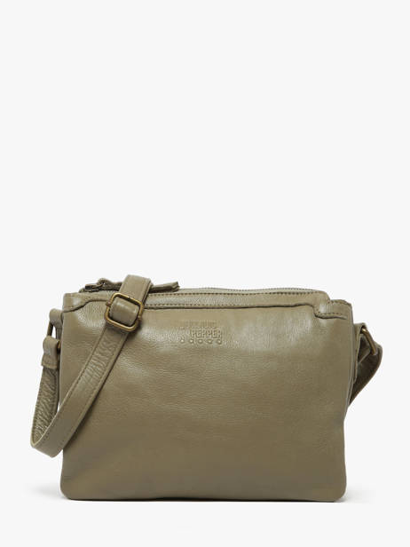 Cross Body Tas Cow Leder Basilic pepper Groen cow BCOW83