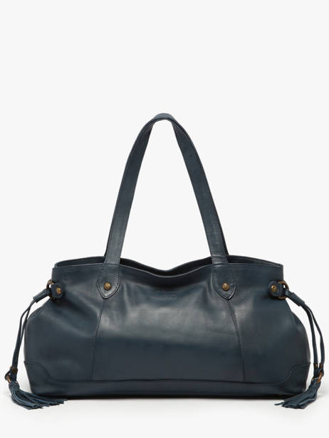 Handtassen Cow Leder Basilic pepper Blauw cow BCOW80