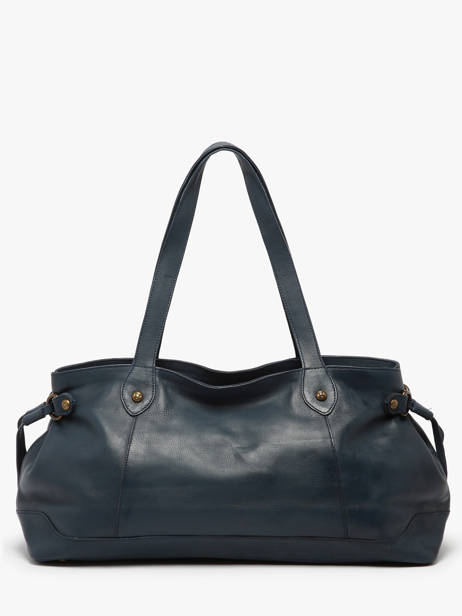 Handtassen Cow Leder Basilic pepper Blauw cow BCOW80 ander zicht 4