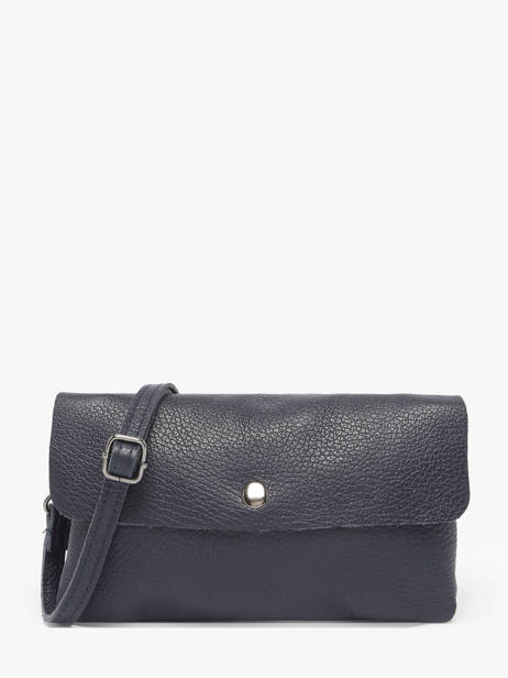 Cross Body Tas Caviar Leder Milano Blauw caviar CA23067