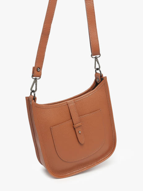 Sac Bandoulière Caviar Cuir Milano Marron caviar CA25067 vue secondaire 2