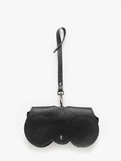 Brilhouder Caviar Leder Milano Zwart caviar CA25069