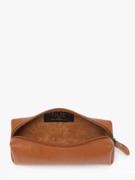 Etui Leder Milano Bruin caviar CA22116 ander zicht 1