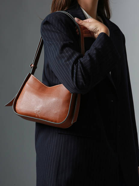 Sac Bandoulière M Foudre Cuir Etrier Marron foudre EFOD089M vue secondaire 2