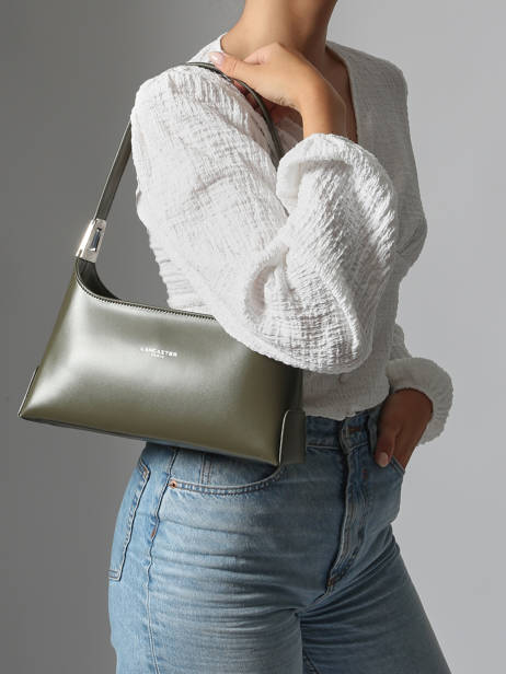 Sac Baguette Suave Cuir Lancaster Vert suave ace 20 vue secondaire 1