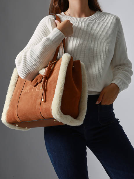 Shoppingtas M Alpin Leder Etrier Bruin alpin EALP140M ander zicht 1