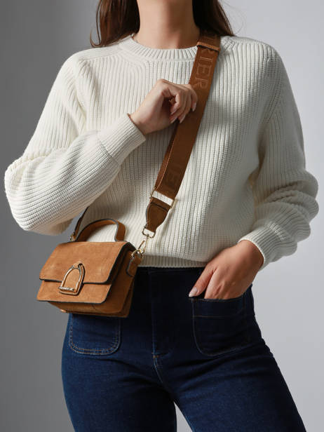 Cross Body Tas Xs Altesse Suede Etrier Beige altesse suede EASU048X ander zicht 1