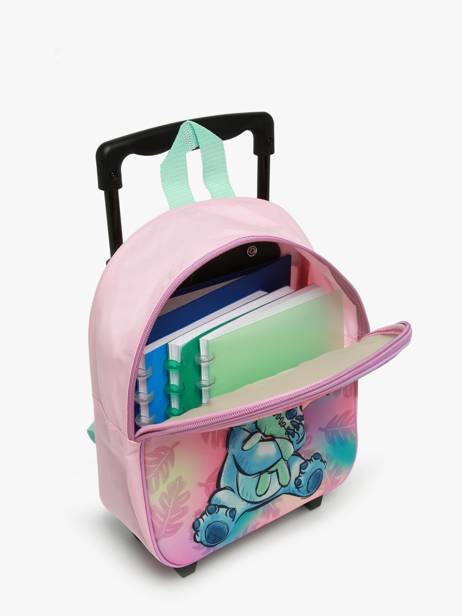 Mini Sac A Dos à Roulettes  Lilo & stitch Rose great escapes 79500304 vue secondaire 3