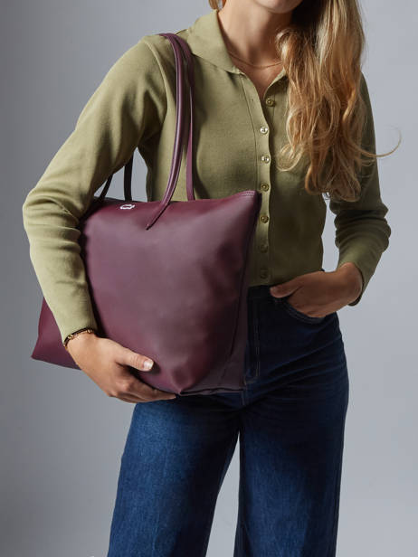 Schoudertas L.12.12 Concept Lacoste Rood l.12.12 concept NF1888PK ander zicht 1