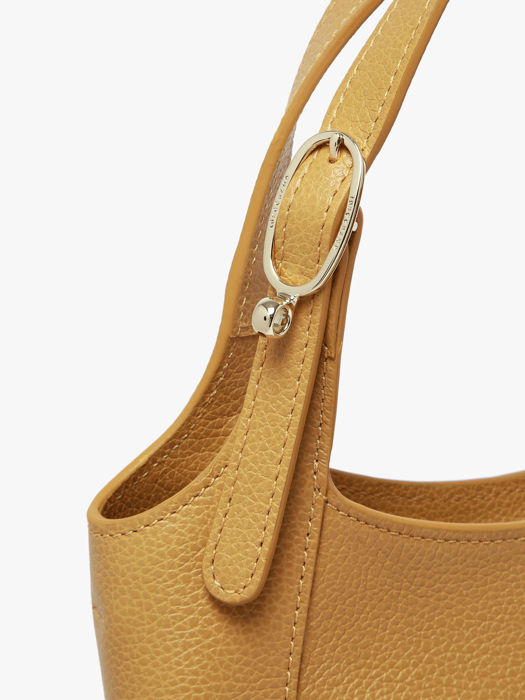 Longchamp Le foulonné Sac porté main Jaune