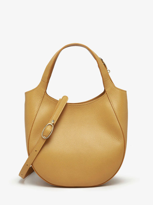 Longchamp Le foulonné Sac porté main Jaune