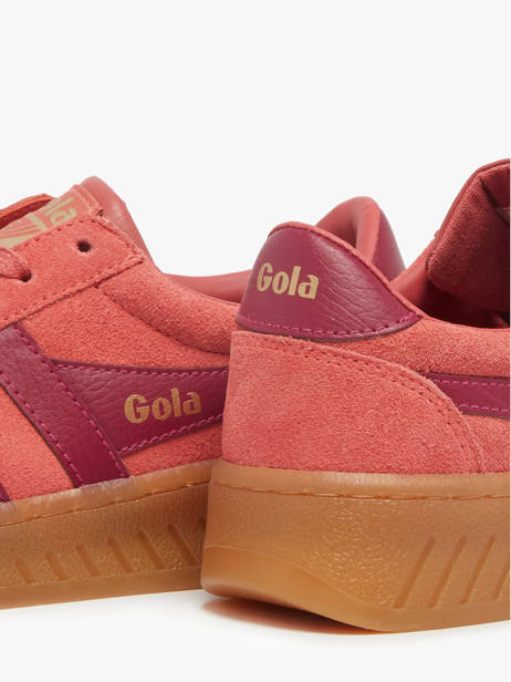 Sneakers En Cuir Gola Rouge women CLA589 vue secondaire 2