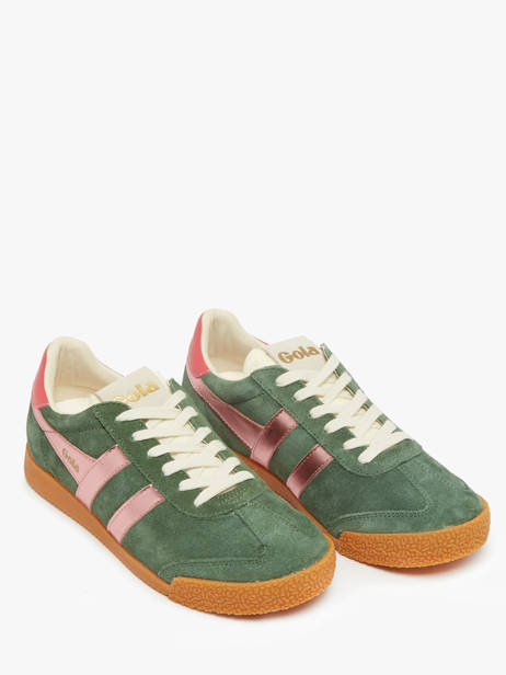 Sneakers En Cuir Gola Vert women CLB790 vue secondaire 1