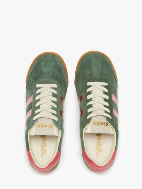 Sneakers En Cuir Gola Vert women CLB790 vue secondaire 3