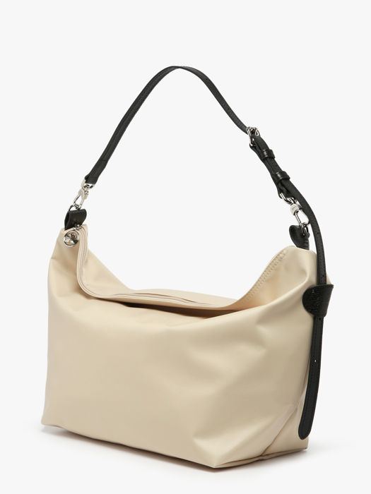 Longchamp Besace longchamp toile Schoudertas Beige