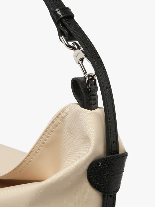 Longchamp Besace longchamp toile Schoudertas Beige