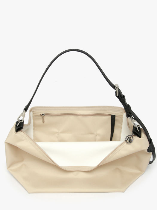 Longchamp Besace longchamp toile Schoudertas Beige