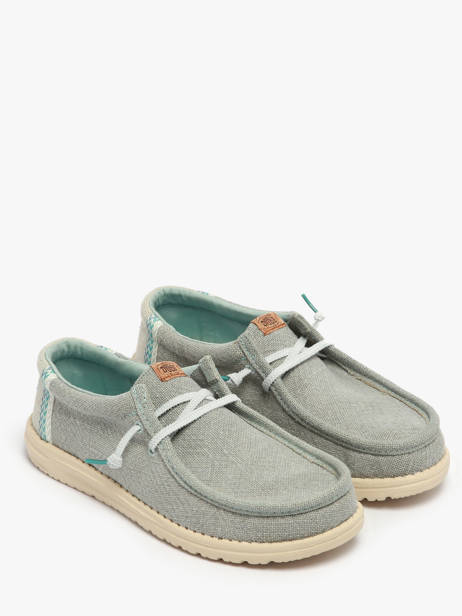 Mocassins Wally Jute Hey dude Blauw men 43085 ander zicht 1