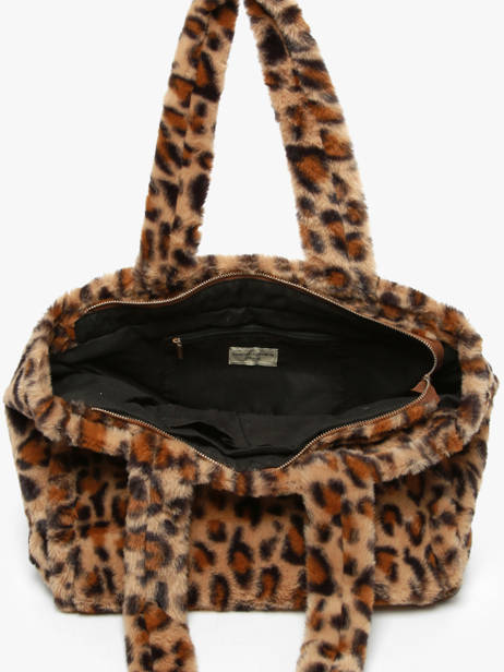 Schoudertas A4 Formaat Fur David jones Bruin fur CM7878 ander zicht 2