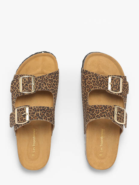 Mules En Cuir Les tropeziennes Beige women ZATIX vue secondaire 3
