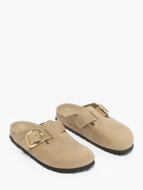 Mules En Cuir Birkenstock Beige women 1030425 vue secondaire 1