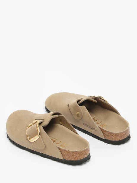Mules En Cuir Birkenstock Beige women 1030425 vue secondaire 2