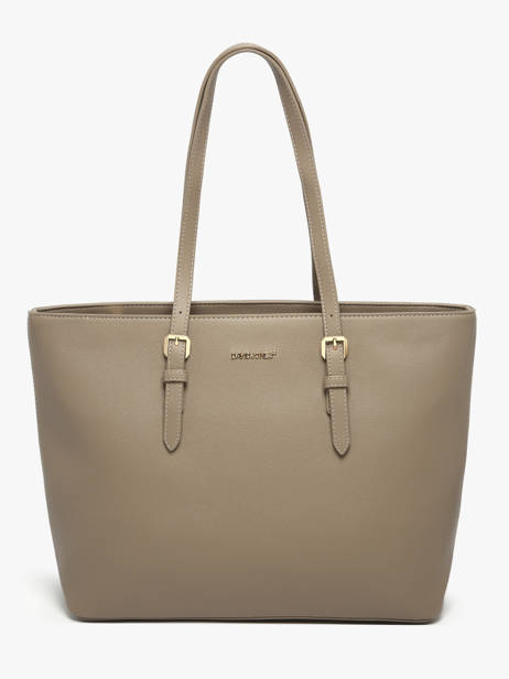 Schoudertas A4 Formaat Saffiano David jones Bruin saffiano 3
