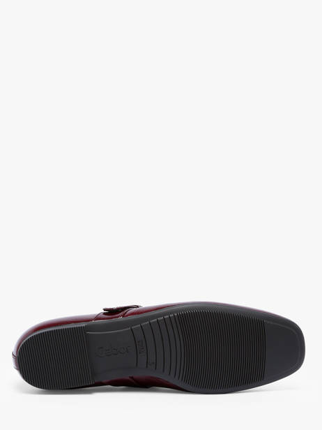 Ballerines En Cuir Gabor Rouge women 25 vue secondaire 4
