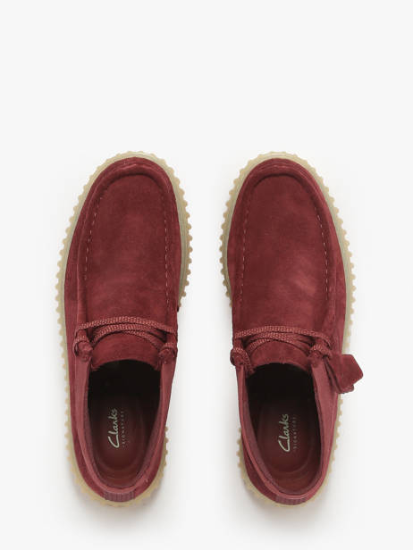 Enkelhoge Derby Veterschoenen Uit Leder Clarks Rood men 26183423 ander zicht 3