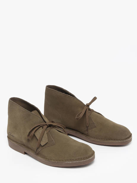 Enkellaarzen Uit Leder Clarks Groen men 26183838 ander zicht 1