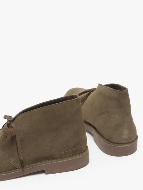 Enkellaarzen Uit Leder Clarks Groen men 26183838 ander zicht 2