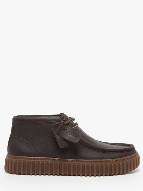 Enkelhoge Derby Veterschoenen Uit Leder Clarks Bruin men 26183425