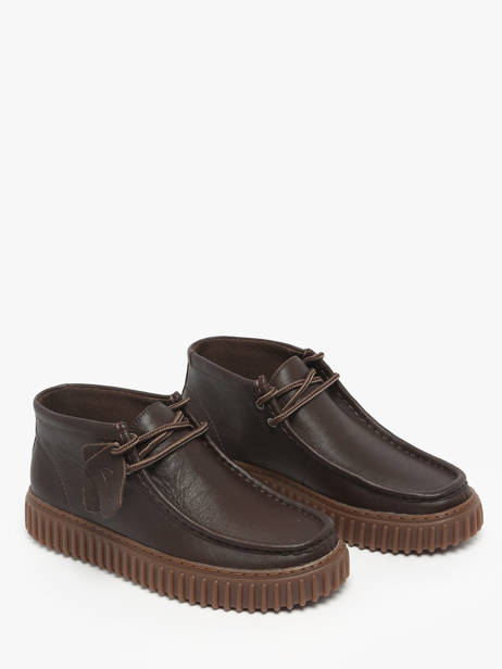 Enkelhoge Derby Veterschoenen Uit Leder Clarks Bruin men 26183425 ander zicht 1