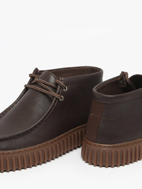 Enkelhoge Derby Veterschoenen Uit Leder Clarks Bruin men 26183425 ander zicht 2